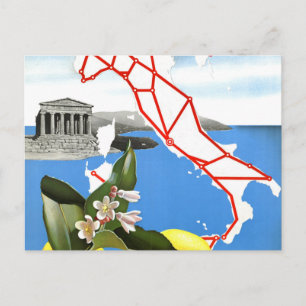 Vintage Travel Italien Postkarte
