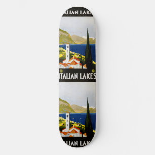 Vintage Travel Italienische Seen Italien Skateboar Skateboard