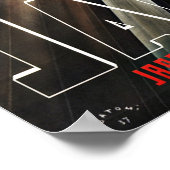 Vintage Travel Japan Railway Poster (Ecke)