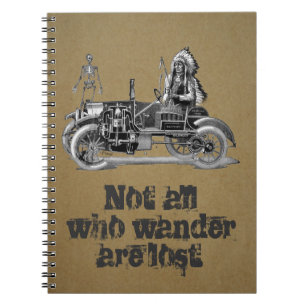 Vintage Travel Journal Notizblock