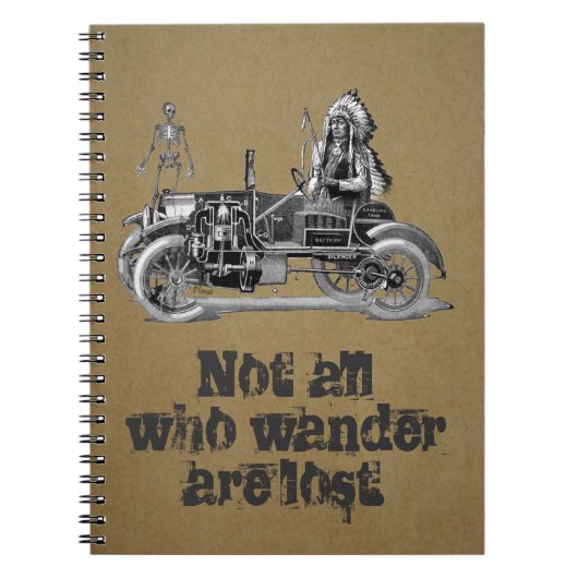 Vintage Travel Journal Notizblock (Vorderseite)