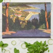 Vintage Travel, Kapstadt, eine Stadt in Südafrika Geschirrtuch (Gefaltet)