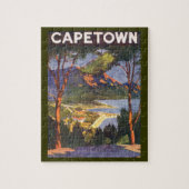 Vintage Travel, Kapstadt, eine Stadt in Südafrika Puzzle (Vertikal)