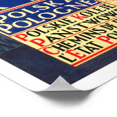 Vintage travel, Krakau Poster (Ecke)