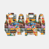 Vintage Travel Labels Geschenkschachtel (Ungefaltet)