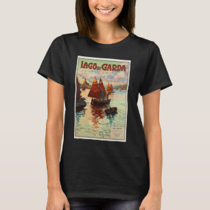 Vintage Travel, Lago di Garda, Gardasee, Italien T-Shirt