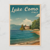 Vintage Travel Lake Como Landschaftlich