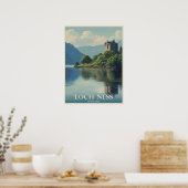 Vintage Travel Loch Ness Scotland Poster (Küche)