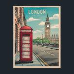 Vintage Travel London Big Ben England Retro Landsc Postkarte<br><div class="desc">Erleben Sie den zeitlosen Reiz Londons mit diesem Retro-inspirierten Design. Inmitten nostalgischer Atmosphäre und Vintagen Charmes vereint dieses Design die historische Essenz einer der beliebtesten Städte der Welt in einer Retro-Ästhetik,  die an klassische Reiseplakate aus früheren Zeiten erinnert.</div>