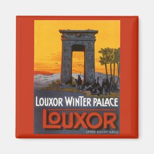 Vintage Travel, Louxor Winter Palace, Ägypten Afri Magnet