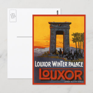 Vintage Travel, Louxor Winter Palace, Ägypten Afri Postkarte