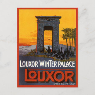 Vintage Travel, Louxor Winter Palace, Ägypten Afri Postkarte