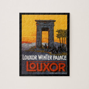 Vintage Travel, Louxor Winter Palace, Ägypten Afri Puzzle