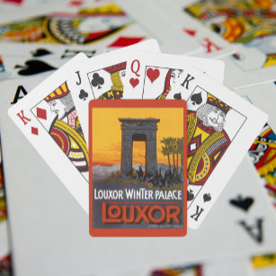 Vintage Travel, Louxor Winter Palace, Ägypten Afri Spielkarten