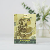 Vintage Travel Luxor Ägypten Postkarte (Stehend Vorderseite)