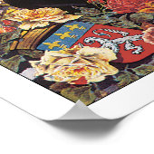 Vintage Travel Lyon Frankreich Poster (Ecke)