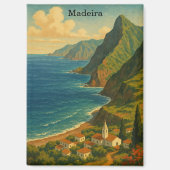 Vintage Travel Madeira Atlantische Insel Magnet (Vorderseite)