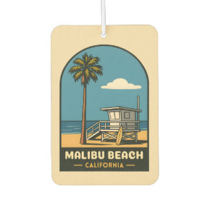 Vintage Travel Malibu Beach California Küste Retro Autolufterfrischer