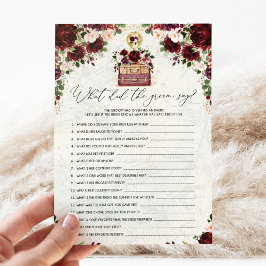 Vintage Travel Map Brautparty Game Card Einladung