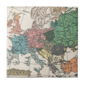 Vintage Travel Map Fliese (Vorderseite)