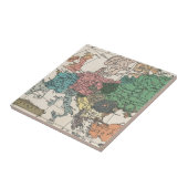 Vintage Travel Map Fliese (Seite)