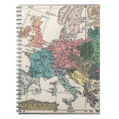 Vintage Travel Map Notizblock (Vorderseite)