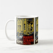 Vintage Travel, Marini Strand Hotel, Rom, Italien Kaffeetasse (Links)