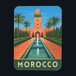 Vintage Travel Marokko Nordafrika Retro Grafik Magnet<br><div class="desc">Erleben Sie die zeitlose Faszination Marokkos mit diesem einzigartigen Retro-Reisen-inspiriert Magneten. Dieses mit nostalgischem Flair und Vintagem Charme umgebene Design vereint marokkanisches Kulturerbe,  lebendige Farben und exotische Landschaften in einem minimalistischen Retro-Stil,  der die Ästhetik der Mitte des Jahrhunderts mit einer modernen Drehung verbindet.</div>