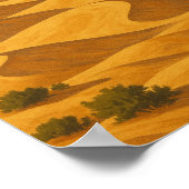 Vintage Travel Maspalomas, Gran Canaria Dunes Poster (Ecke)