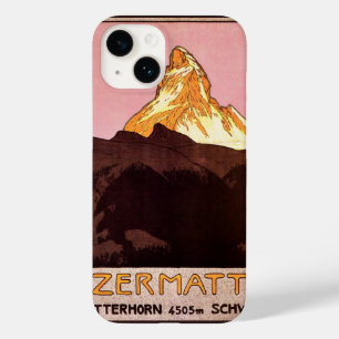 Vintage Travel, Matterhorn Mountain, Schweiz Case-Mate iPhone Hülle