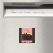 Vintage Travel, Matterhorn Mountain, Schweiz Magnet (In Situ (Geschirrspüler))