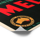 Vintage Travel - Melbourne - Australien Poster (Ecke)