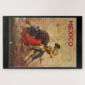 Vintage Travel Mexico Bull Fighting Matador Puzzle (Horizontal)