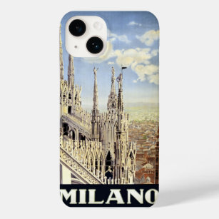 Vintage Travel Milano Italien Gotische Kathedrale  Case-Mate iPhone 14 Hülle