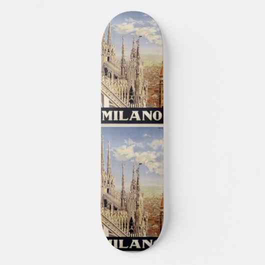 Vintage Travel Milano Mailand Italien Skateboards (Vorderseite)
