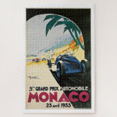 Vintage Travel Monaco Grosse Preise Puzzle (Vertikal)