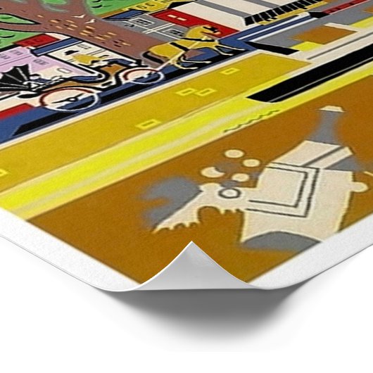 Vintage Travel - Montreal - Quebec - Canada Poster (Ecke)