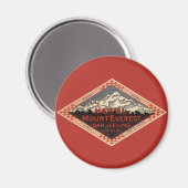 Vintage Travel, Mount Everest, Darjeeling Indien Magnet (Vorderseite/Rückseite)
