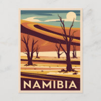 Vintage Travel Namibia Africa Retro Graphic