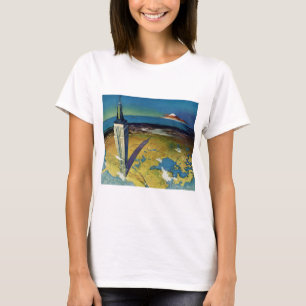 Vintage Travel New York City Empire State Gebäude T-Shirt