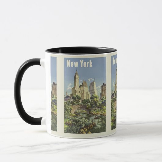 Vintage Travel New York City Tasse (Links)