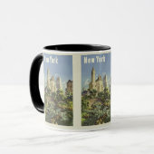 Vintage Travel New York City Tasse (Vorderseite Links)