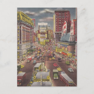 Vintage travel New York City USA - Postkarte