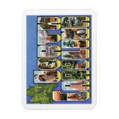 Vintage Travel North Carolina Magnet (Vertikal)