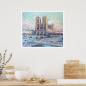 Vintage Travel Notre Dame de Paris Poster (Küche)