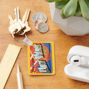 Vintage Travel NYC, Grüße aus New York City Schlüsselanhänger