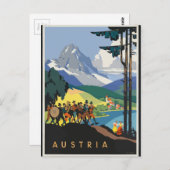 Vintage Travel Österreich Postkarte (Vorne/Hinten)