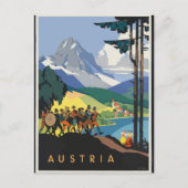 Vintage Travel Österreich Postkarte (Vorderseite)