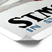 Vintage Travel, Palace Hotel Poster (Ecke)