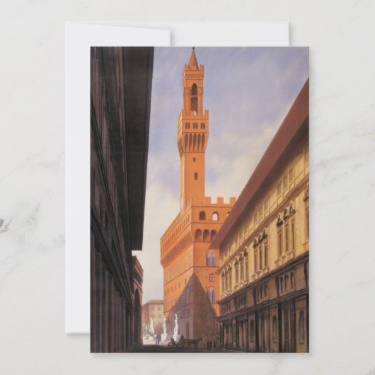 Vintage Travel, Palazzo Vecchio, Florenz, Italien (Vorderseite)